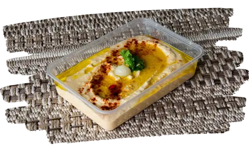 Houmous - Barquette de 500gr (Purée de pois chiche, crème sésame, citron)