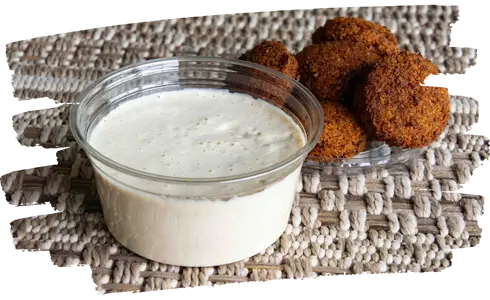 Sauce Falafel (Crème sésame, yaourt, ail, citron)